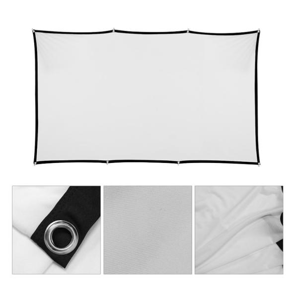 Simple Elastic Foldable Projector Screen 84 Inch - 150 Inch Tensioned Pull Down