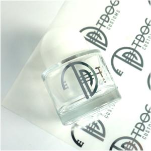 Transparent BOPP Waterproof Hot Silver Printing Private Chemical Label Sticker