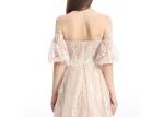 Separate Sleeve Sweet Heart Evening Dresses For Muslim Ladies Short Balloon