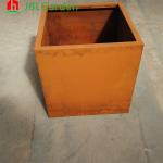 Corten Steel Flower Pot Outdoor Decorative Raised Seed Bed Metal Planter Corten