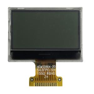 FSTN Positive 128x64 LCD Graphic Display COG 3.3V SPI Interface With White