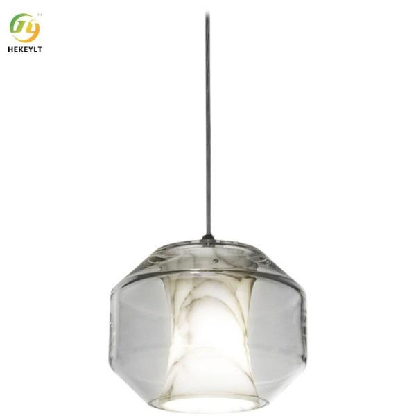 Nordic Creative Post Modern Staircase Marble Pendant Light Bar Bedroom Bedside