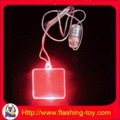Blinking Promotion Gift Customize logo printing Flashing Led Necklaces HL-B2114