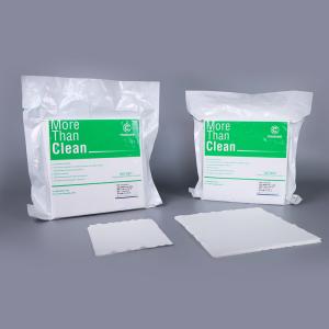 China 6x6 Inch 180g Cleanroom Microfiber Wipes Class 10-100 Industrial Cleaning Cloth factory