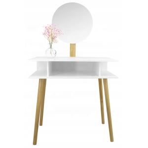China Indoor MDF Wood NC Painting Touch Screen Dresser Table With Mirror factory