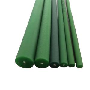 China Reinforced Rough PU Round Belt 88 A Hardness Polyurethane Belting Anti Abrasion factory