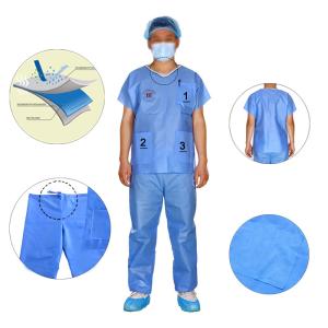 China OEM Blue Disposable Nursing Scrubs factory