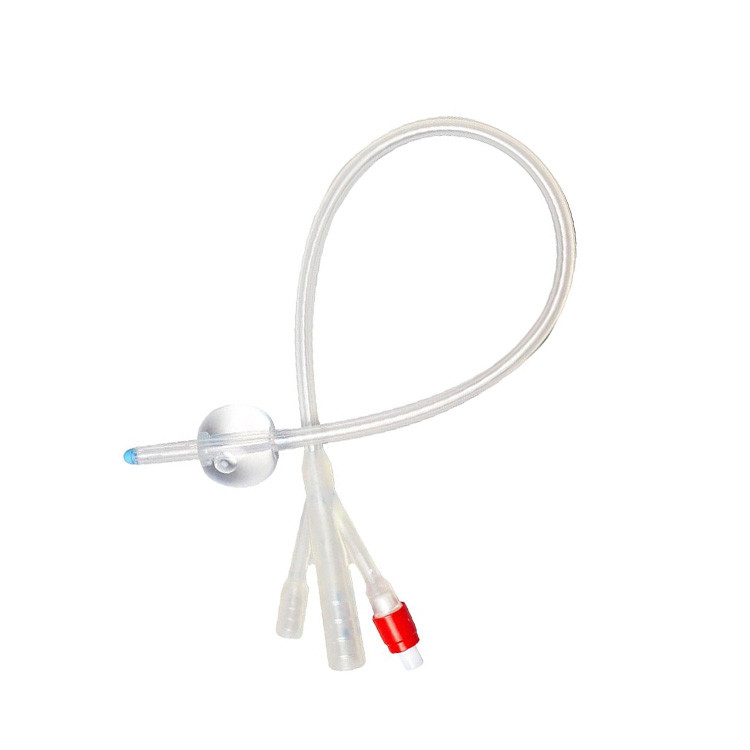 Medical Disposable 100% Silicone Foley Balloon Catheter For Urinal Sterile
