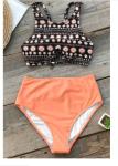 ORANGE BOHO TANK BIKINI