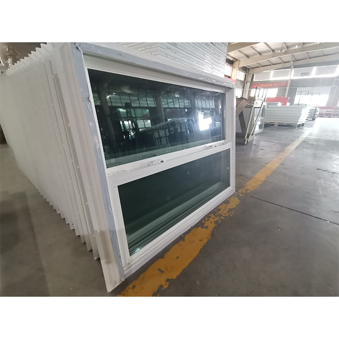 PVC Lower Panel Low-E Glass Top Fixed Sash Single Hung Window Crescent Lock
