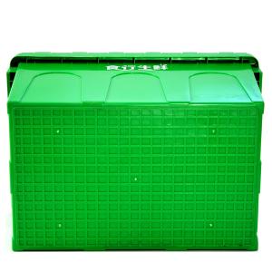 Heavy Duty Collapsible Plastic Crates With Lids Reusable Moving Boxes