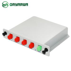 China 1x4 Casstte PLC Splitter Fiber Optic Simplex FC UPC Connector In FTTH factory
