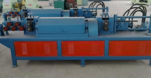 China Fully Automatic Steel Bar Cutting Machine , Reinforced Rebar Straightening Cutting Machine factory