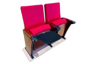 China Pink Wood Padded Conference Hall Chairs For Meeting Room factory