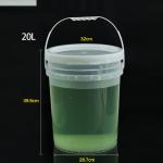 ISO9001 Certified 20 Liter Blue 5 Gallon Chemical Pail Handling Food Grade