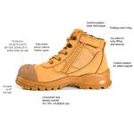 Working Boots For Men Steel Toe Safety Shoes Work Boots Nubuck Leather Men