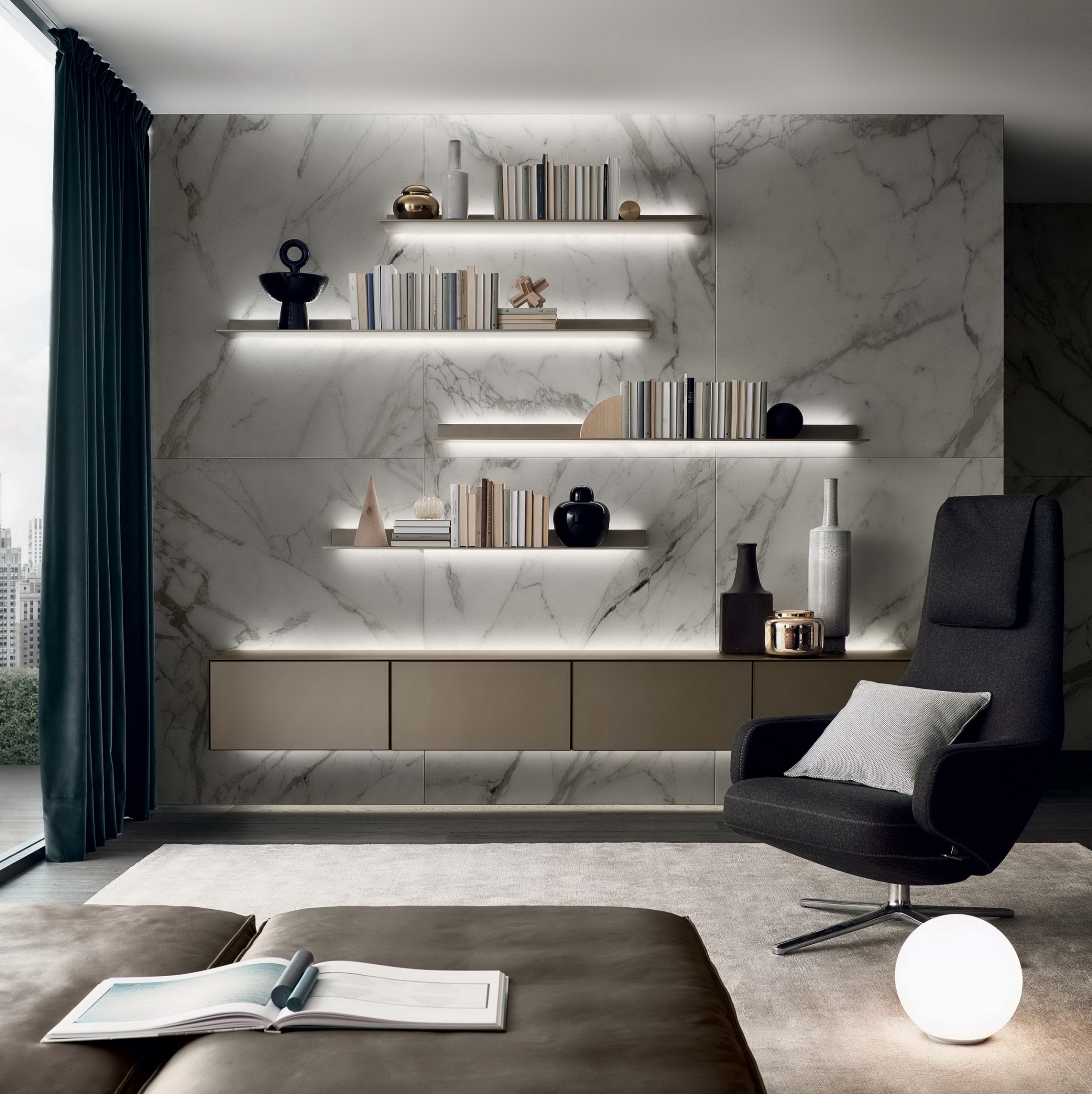 Customer Designs Acceptable Modern European Style TV Cabinet for Living Room