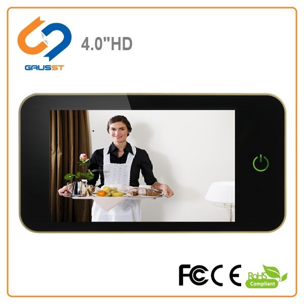 Hidden Doorbell LCD Peephole Viewer With 120 Degree Wide Angle 4.0 Inch LCD