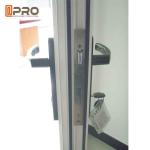 Multi Color Hinged Security Doors , Sound Insulation Aluminium Glass Front Door