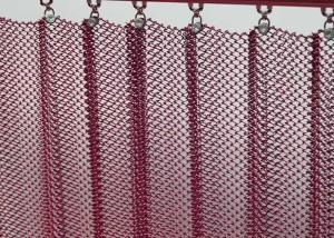 China 1.0 Mm Wire Diameter Aluminum Metal Coil Drapery Curtain Indoor Decorative Mesh For Homes And Hotels factory