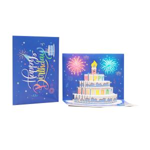 Customized Logo 3D Pop Up Greeting Card For Eco-Friendly Celebrations , Personal Gifting