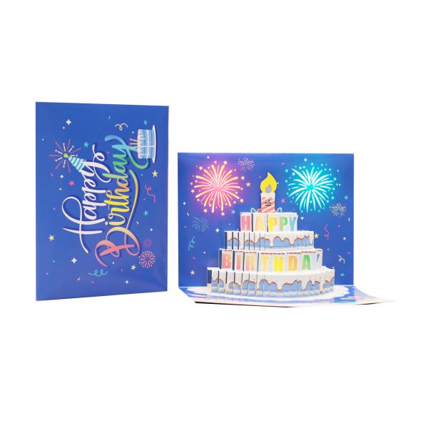 China Customized Logo 3D Pop Up Greeting Card For Eco-Friendly Celebrations , Personal Gifting factory