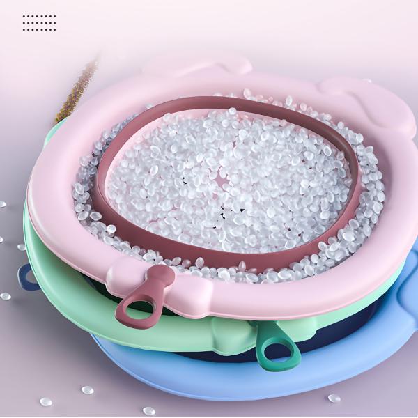 China Cartoon Design Plastic Foldable Save Space Wash bow Wash Basin factory