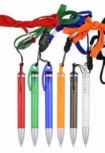 China advertising lanyard ball pen,lanyard ball pen, gift lanyard pen factory
