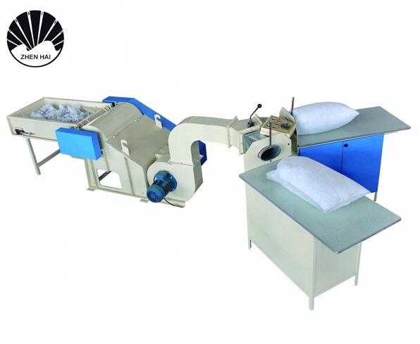 Microfiber Soft Goose Down Effect Pillow Filler Machine Wool Cotton Waste Fiber Opener