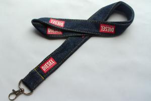 China 1.5Cm Width Custom Logo Lanyard For Whistle , Light Weighted Badge Holders Lanyards factory