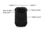 Police Worn Cameras 10 hours video recording IP65 Waterproof DVR