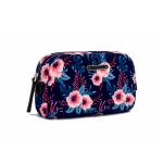 Fashion Custom Vintage Floral Printed Small Private Label Makeup Bag for Travel
