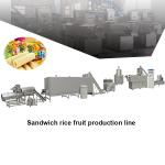 Chocolate Jam Peanut Butter Sandwich Core Filled Rice Cracker Puffed Snack Food
