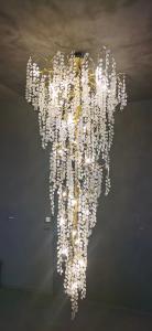 China Vertical Ceiling Lights Metal Chandeliers Customized Pendant Lamp 240V G9 ODM factory