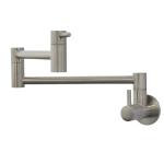 Steel 304/316 material Wall Mount Folding 360 Swivel Double Joint Spout Kitchen