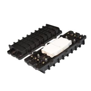 China 24 Single Fiber Optical Fiber Splice Closure 420*150*110mm Outer Metal Component factory