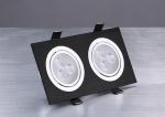 Double Head 3w / 5w / 7w Square Recessed 5730 LED Commercial Light