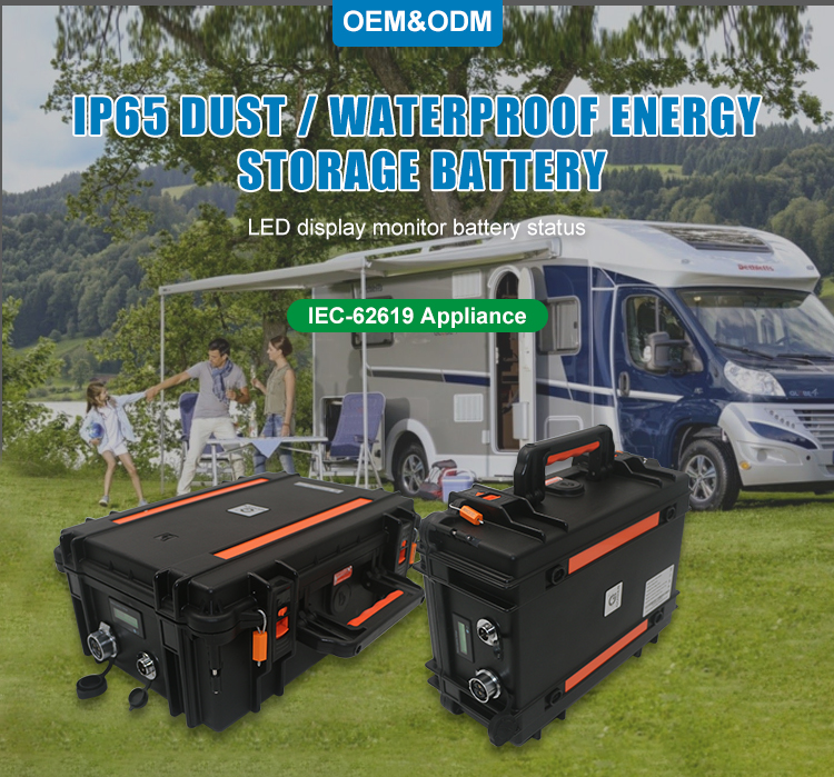 24V DC Portable LifePO4 Battery 12V For Fishing Boat Energy Backup