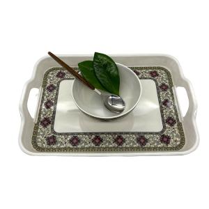 China 18 Inch Melamine Dinner Plate Tray Dinnerware Imitation Porcelain factory