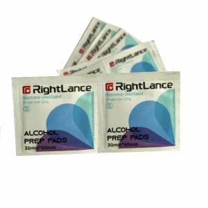 China 30x60mm 70% Isopropyl Alcohol Antiseptic Pads For Skin Clean factory