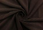 Printed Corduroy Fabric Fashionable for Clothing Pillows Dark Brown 235GSM