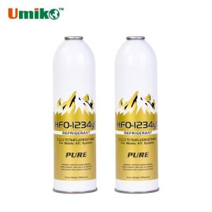 1kg HFO-1234yf Refrigerant Air Conditioner Refrigerant Gas 73*260mm