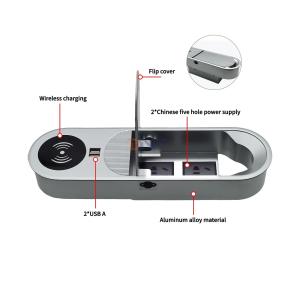 Multifunctional 2AC and 2USB A Charing Outputs Desktop Power Socket with