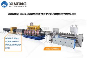 China PVC Double Wall Corrugated Pipe Production Line Extrusion Equipment Siemens Motor factory