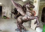 Animal Statue Life Size Fiberglass Horse With Wing Statue For Mall Decoration