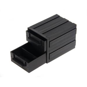 Black Plastic Anti Static ESD IC Component Drawer Box