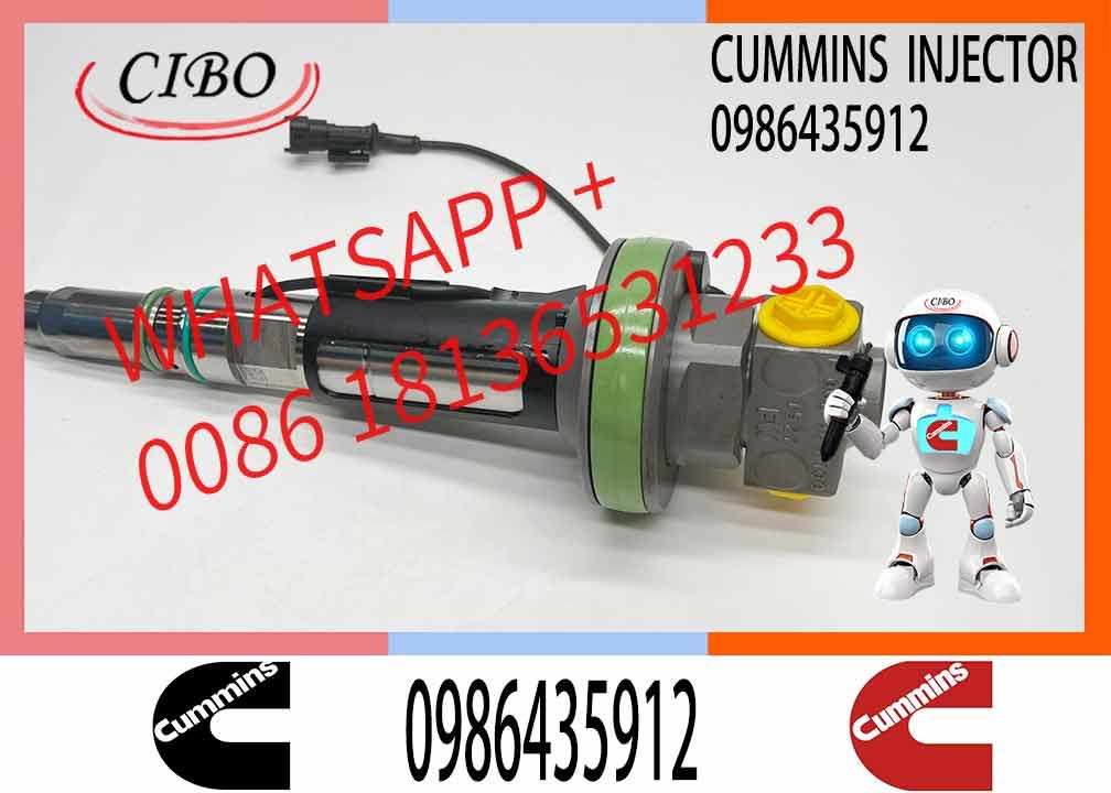 Diesel Fuel Injector F00BJ10006 0986435912 FO0BJ60578 FOOBJ60783 1000019903 for Cummins QSK19 QSK38 QSK50 QSK60 Engine