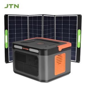 China Battery Powered Solar Panel Powerstation Lifepo4 Lithium Ion 100W Foldable factory