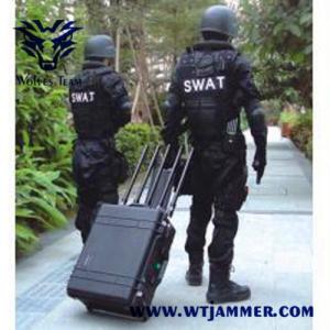 China 8 Bands Portable High Power 200W Military GSM GPS 3G 4G 5G WIFI Signal Jammer factory