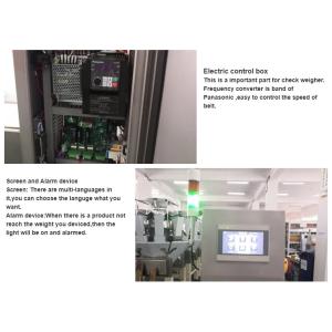 High Accuracy Automatic Check Weigher SUS304 Frame With Rejector